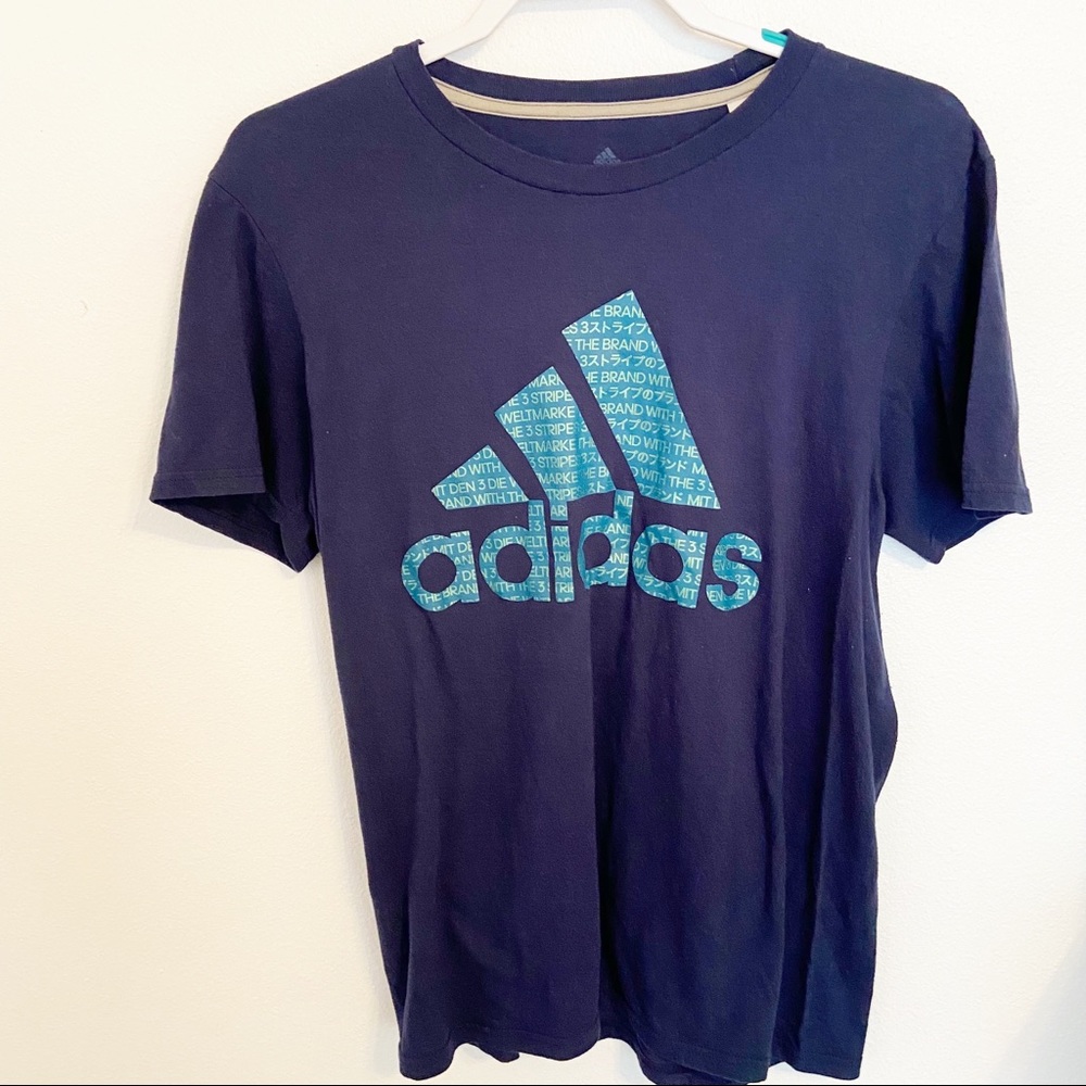Adidas Men Blue Athletic Shirt Size Medium